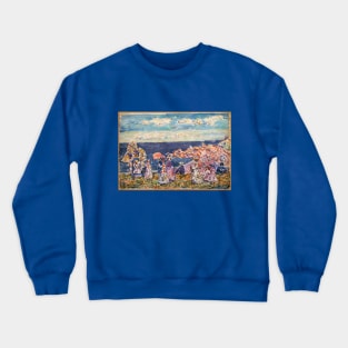 On the Beach by Maurice Brazil Prendergast Crewneck Sweatshirt